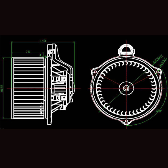 北京現代1鼓風機